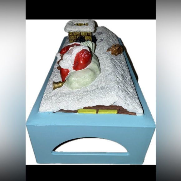 Rare Vintage Christmas Santa on Roof Top Tissue Rotary Hero Inc - Picture 3 of 7